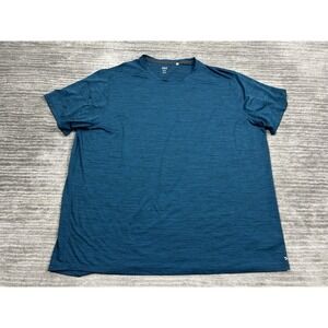 DSG Shirt Mens XXL Blue Short Sleeve Polyester‎ Tee Casual